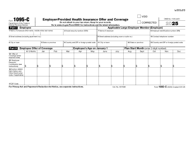 Form 1095-C preview